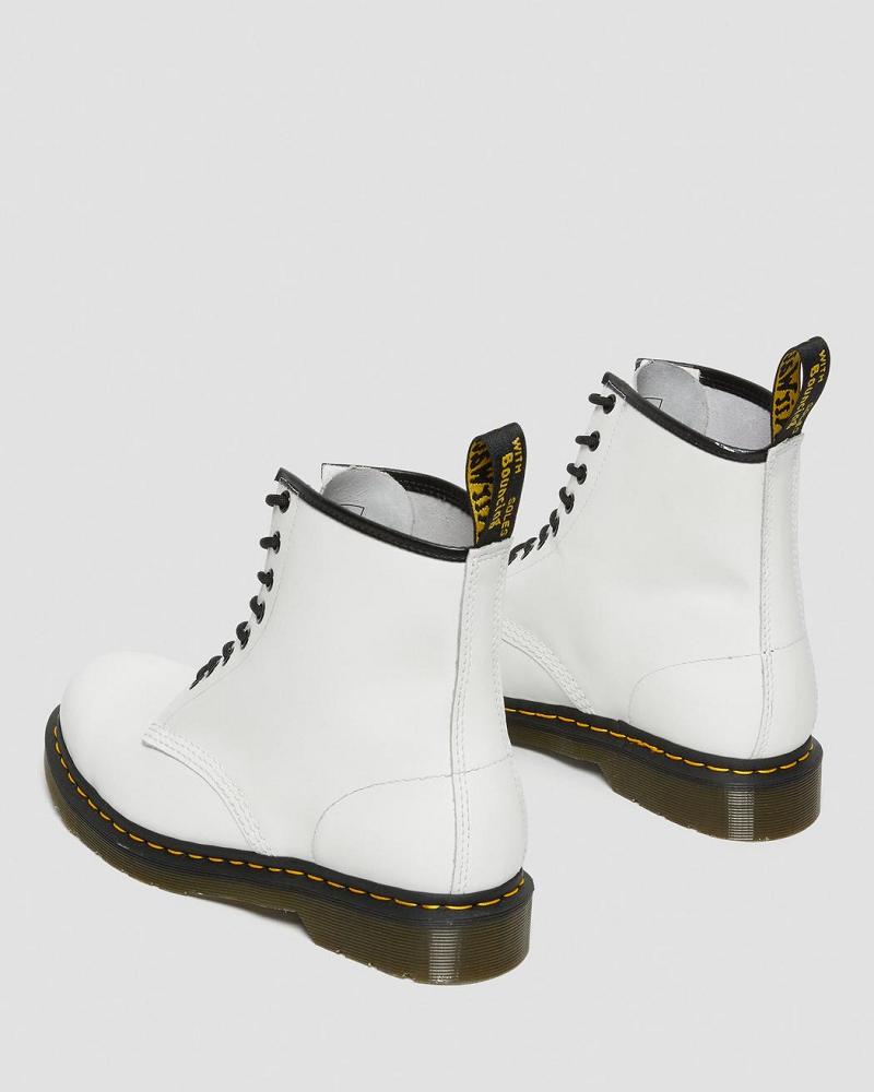 Dr Martens 1460 Smooth Leren Veterlaarzen Heren Wit | NL 275BEX